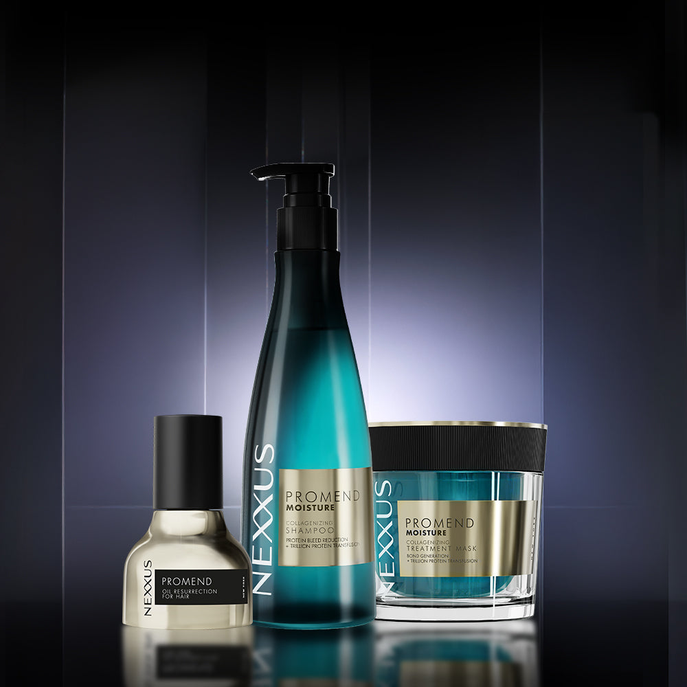 Promend Moisture Collagenizing Treatment Shampo 250 Ml + Mask 200 Ml + Serum 30 Ml Combo