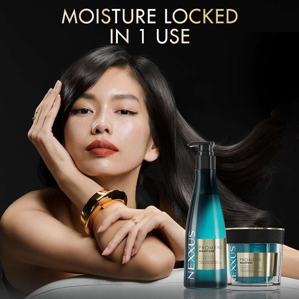 Promend Moisture Collagenizing Treatment Shampo 250 Ml + Mask 200 Ml + Serum 30 Ml Combo