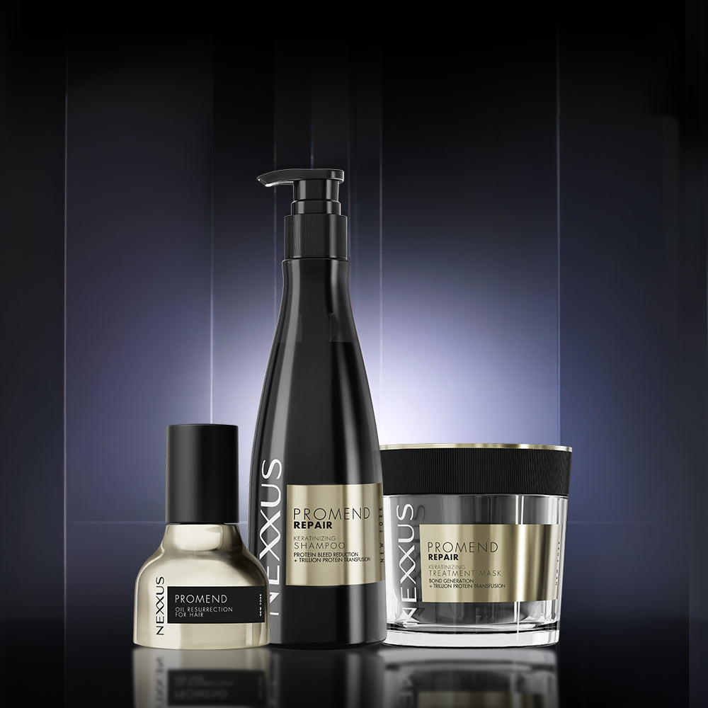 Promend Repair Keratinizing Treatment Shampoo 250 Ml + Mask 200ml + Serum 30 Ml Combo