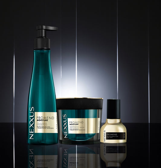 Promend Moisture Collagenizing Treatment Shampoo 250 Ml + Mask 200 Ml + Serum 30 Ml Combo