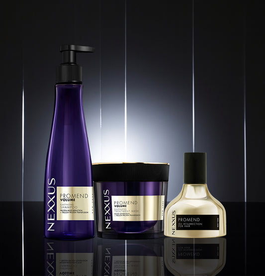 PROMEND VOLUMIZING SHAMPOO | ELASTIN | 250 ml + PROMEND VOLUMIZING MASK | 200 ml + PROMEND OIL RESURRECTION 100 ml