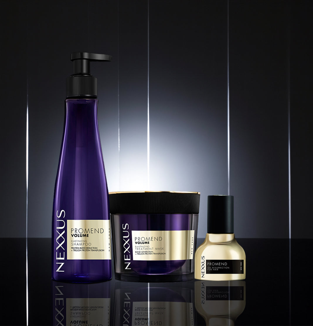 PROMEND VOLUMIZING SHAMPOO | ELASTIN | 250 ml + PROMEND VOLUMIZING MASK | 200 ml + PROMEND OIL RESURRECTION 30 ml