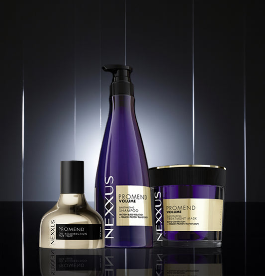 PROMEND VOLUMIZING SHAMPOO | ELASTIN | 250 ml + PROMEND VOLUMIZING MASK | 200 ml + PROMEND OIL RESURRECTION 100 ml