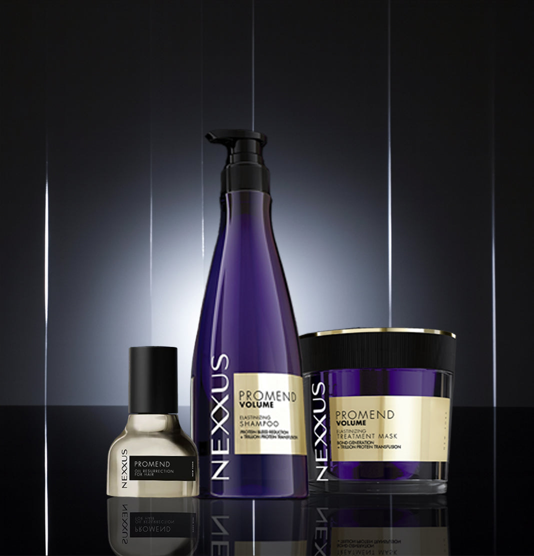 PROMEND VOLUMIZING SHAMPOO | ELASTIN | 250 ml + PROMEND VOLUMIZING MASK | 200 ml + PROMEND OIL RESURRECTION 30 ml